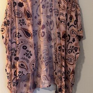 Japna Sheer Kimono with Floral Patterns